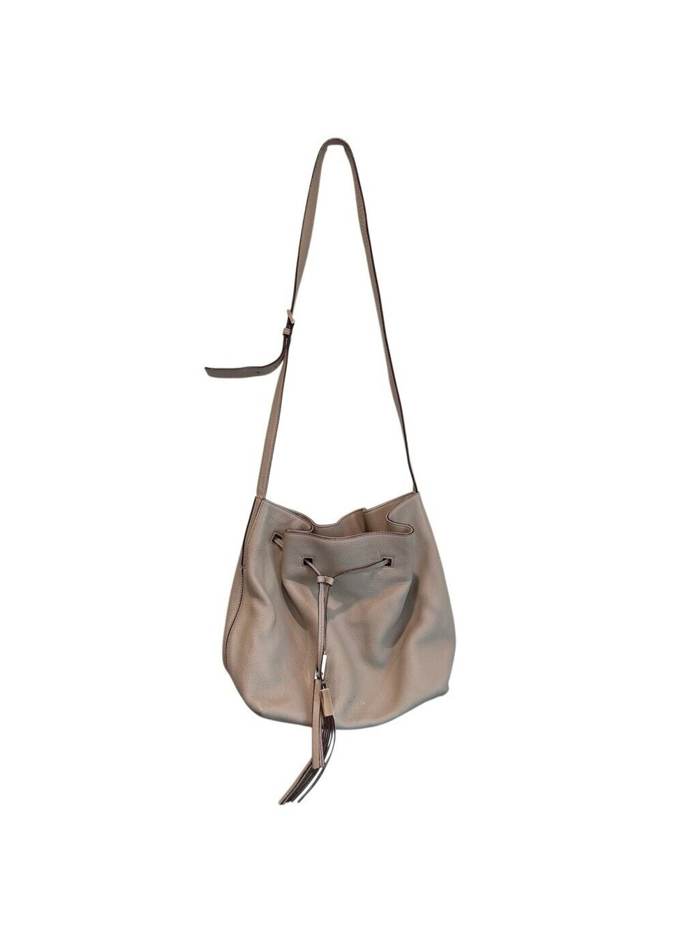 KATE SPADE Grey Street Clocktower Delaina Leather Crossbody Bucket Bag Used